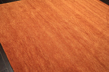 8x10 Burnt Orange, , Color Hand Woven  100% Wool Modern & Contemporary Oriental Rug
