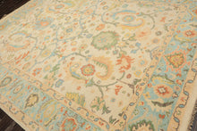 LoomBloom Multi Size Beige Hand Knotted Arts & Crafts/Mission Oushak Wool Oriental Rug