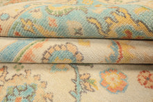 LoomBloom Multi Size Beige Hand Knotted Arts & Crafts/Mission Oushak Wool Oriental Rug