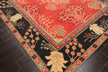 LoomBloom Multi Coral Hand Tufted Transitional Art & Crafts Wool Oriental Area Rug