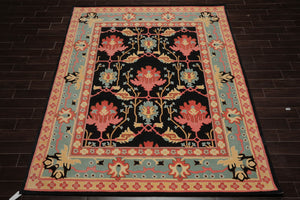 LoomBloom Multi Black Hand Tufted Transitional Art & Crafts Wool Oriental Area Rug