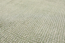 Multi Size Celadon Gray Color Hand Loomed Berber Wool Contemporary Oriental Rug
