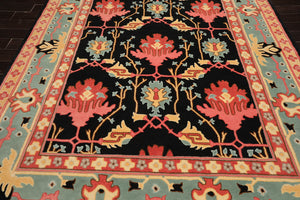 LoomBloom Multi Black Hand Tufted Transitional Art & Crafts Wool Oriental Area Rug