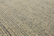 Multi Size Ivory Blue Slate Color Hand Loomed Berber Wool Contemporary Oriental Rug