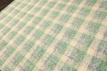 Multi Size Ivory Green Gray Color Hand Hooked  Wool Contemporary Oriental Rug