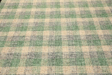 Multi Size Ivory Green Gray Color Hand Hooked  Wool Contemporary Oriental Rug
