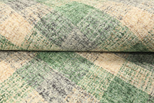 Multi Size Ivory Green Gray Color Hand Hooked  Wool Contemporary Oriental Rug