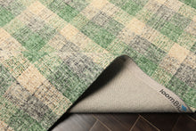 Multi Size Ivory Green Gray Color Hand Hooked  Wool Contemporary Oriental Rug