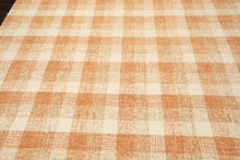 Multi Size Ivory Caramel Beige Color Hand Hooked  Wool Contemporary Oriental Rug