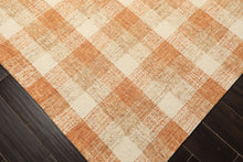 Multi Size Ivory Caramel Beige Color Hand Hooked  Wool Contemporary Oriental Rug