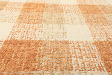 Multi Size Ivory Caramel Beige Color Hand Hooked  Wool Contemporary Oriental Rug
