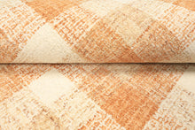 Multi Size Ivory Caramel Beige Color Hand Hooked  Wool Contemporary Oriental Rug