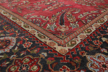 LoomBloom 8'x9'11" Rose Hand Knotted Traditional Sarouk Wool Oriental Area Rug