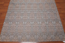 5x7 Gray, Tan Handmade Damask Polypropylene Modern Flatweave Oriental Area Rug - Oriental Rug Of Houston