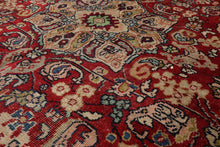 LoomBloom 4'5''x6'9" Red Hand Knotted Traditional Heriz Wool Oriental Area Rug