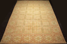 OverSize Moss, Taupe, Mint Color Hand Knotted Oushak Wool Arts & Crafts Oriental Rug