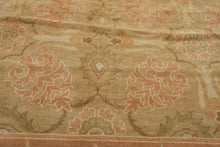 OverSize Moss, Taupe, Mint Color Hand Knotted Oushak Wool Arts & Crafts Oriental Rug