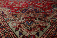 LoomBloom 10'x13'2" Red Hand Knotted  Tabriz Wool Oriental Area Rug