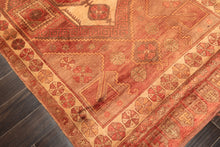 5x8 Rust, Beige, Rose Color Hand Knotted Turkish Oushak Wool Traditional Oriental Rug