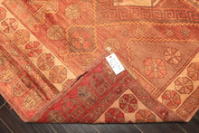5x8 Rust, Beige, Rose Color Hand Knotted Turkish Oushak Wool Traditional Oriental Rug