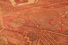 5x8 Rust, Beige, Rose Color Hand Knotted Turkish Oushak Wool Traditional Oriental Rug