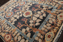 LoomBloom Multi Color Multi Size Hand Knotted Arts & Crafts/Mission Stained Glass Oushak Wool Oriental Area Rug