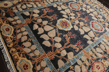 LoomBloom Multi Color Multi Size Hand Knotted Arts & Crafts/Mission Stained Glass Oushak Wool Oriental Area Rug
