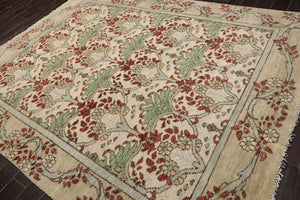 LoomBloom  Multi Sizes Beige Hand Knotted Arts & Crafts/Mission William Morris Oushak Wool Oriental Area Rug