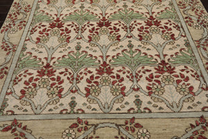 LoomBloom  Multi Sizes Beige Hand Knotted Arts & Crafts/Mission William Morris Oushak Wool Oriental Area Rug