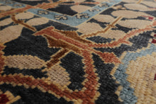 LoomBloom Multi Color Multi Size Hand Knotted Arts & Crafts/Mission Stained Glass Oushak Wool Oriental Area Rug