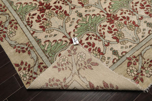 LoomBloom  Multi Sizes Beige Hand Knotted Arts & Crafts/Mission William Morris Oushak Wool Oriental Area Rug