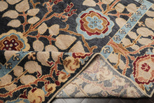 LoomBloom Multi Color Multi Size Hand Knotted Arts & Crafts/Mission Stained Glass Oushak Wool Oriental Area Rug