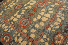 LoomBloom Multi Color Multi Size Hand Knotted Arts & Crafts/Mission Stained Glass Oushak Wool Oriental Area Rug