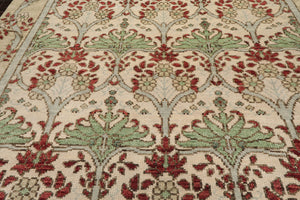 LoomBloom  Multi Sizes Beige Hand Knotted Arts & Crafts/Mission William Morris Oushak Wool Oriental Area Rug