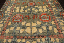 LoomBloom Multi Color Multi Size Hand Knotted Arts & Crafts/Mission Stained Glass Oushak Wool Oriental Area Rug