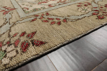 LoomBloom  Multi Sizes Beige Hand Knotted Arts & Crafts/Mission William Morris Oushak Wool Oriental Area Rug