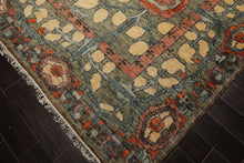 LoomBloom Multi Color Multi Size Hand Knotted Arts & Crafts/Mission Stained Glass Oushak Wool Oriental Area Rug