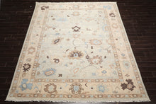 LoomBloom 9'x12' Gray Hand Knotted Traditional Oushak Wool Oriental Area Rug