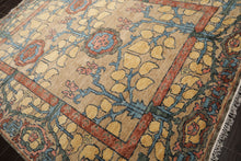 LoomBloom Multi Color Multi Size Hand Knotted Arts & Crafts/Mission Stained Glass Oushak Wool Oriental Area Rug