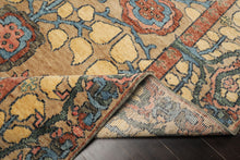 LoomBloom Multi Color Multi Size Hand Knotted Arts & Crafts/Mission Stained Glass Oushak Wool Oriental Area Rug