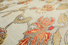 8x10 Aqua, Burnt Orange, Gold Color Hand Knotted Tibetan Wool & Pure Silk Traditional Oriental Rug