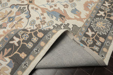 Multi Size Ivory Blush Beige Color Hand Hooked  Wool Traditional Oriental Rug