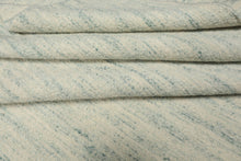 9x12 Ivory, Aqua, Color Hand Woven  New Zealand Wool & Mohair Modern Oriental Rug