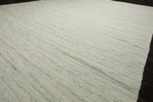 9x12 Ivory, Aqua, Color Hand Woven  New Zealand Wool & Mohair Modern Oriental Rug