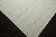 9x12 Ivory, Aqua, Color Hand Woven  New Zealand Wool & Mohair Modern Oriental Rug