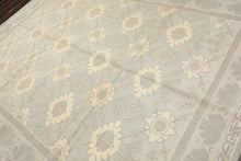 8x10 Seafoam, Gray, Cream Color Hand Knotted Tibetan Wool Transitional Oriental Rug