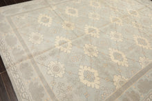 8x10 Seafoam, Gray, Cream Color Hand Knotted Tibetan Wool Transitional Oriental Rug