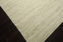 9x12 Ivory, Sage, Color Hand Woven  New Zealand Wool & Mohair Modern Oriental Rug