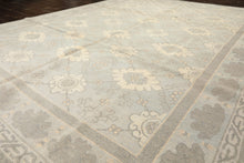 8x10 Seafoam, Gray, Cream Color Hand Knotted Tibetan Wool Transitional Oriental Rug