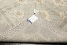 8x10 Seafoam, Gray, Cream Color Hand Knotted Tibetan Wool Transitional Oriental Rug
